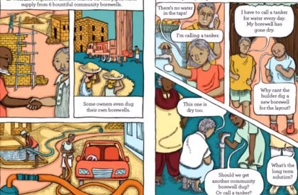 Brown with blue is green