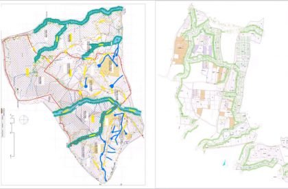 Brown with blue is green