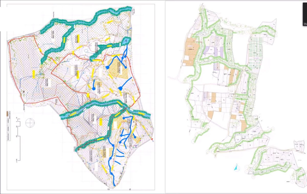 Brown with blue is green