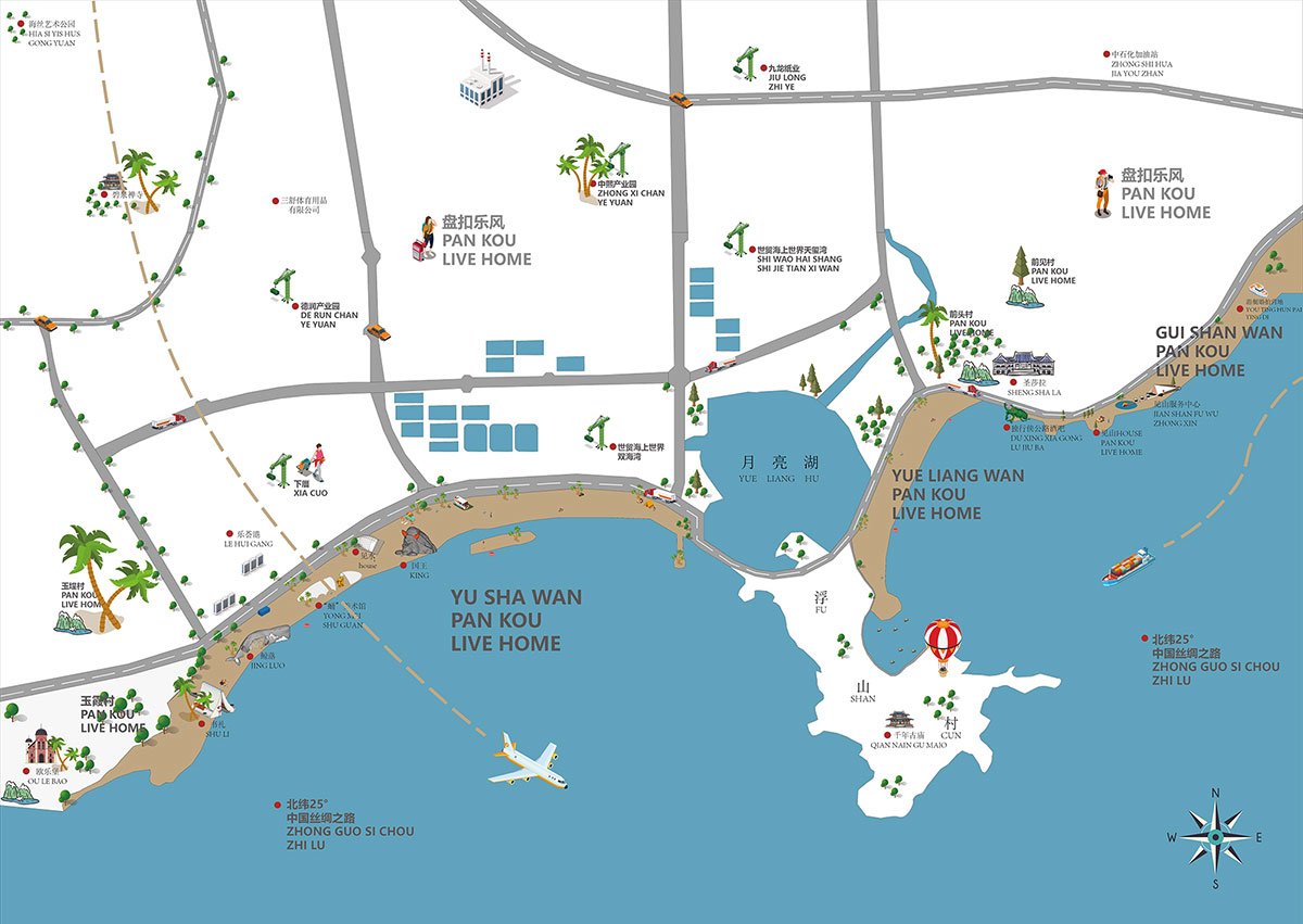 Pan Kou Live Home Three Bays Resort | Wenqu Architectural Decoration Design Co., Ltd.