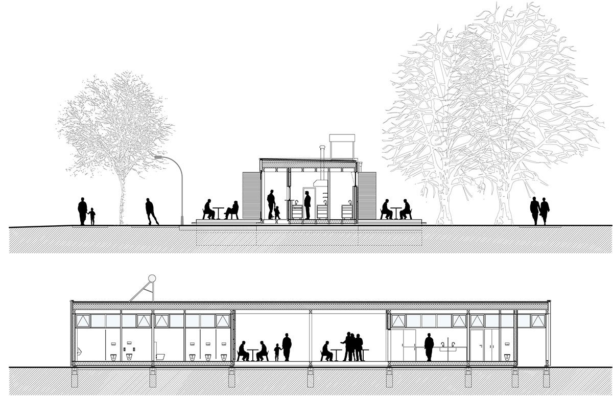 Visitor Facilities “U Prutu” by the City Reservoir | Prokš Přikryl Architekti