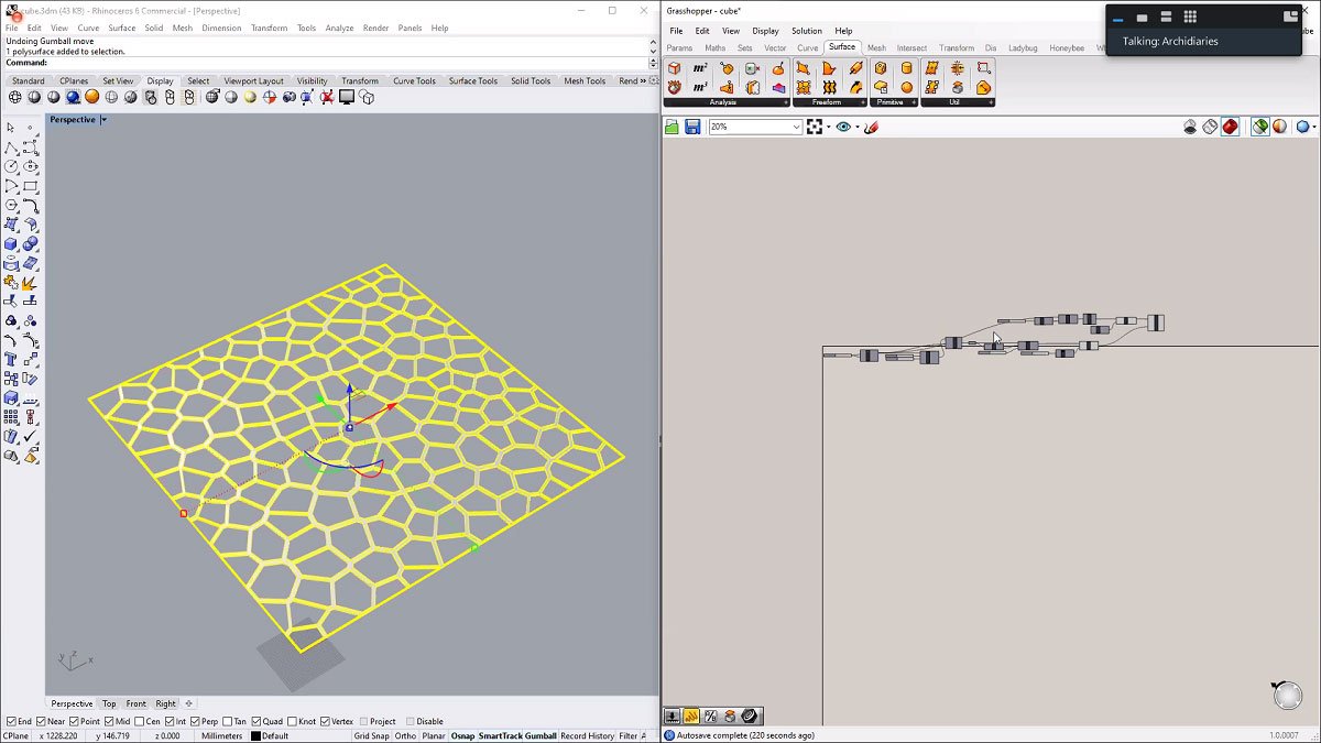 Day 3 | Introduction to Grasshopper: Excersize 2