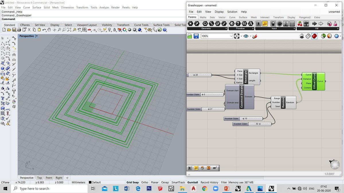 Day 3 | to Grasshopper: Excersize 1