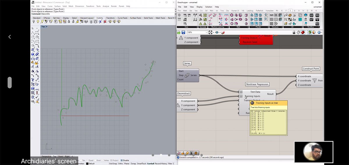 Day 9 | Linear Regression in grasshopper, K-Means Clustering in grasshopper: Task 1, 2
