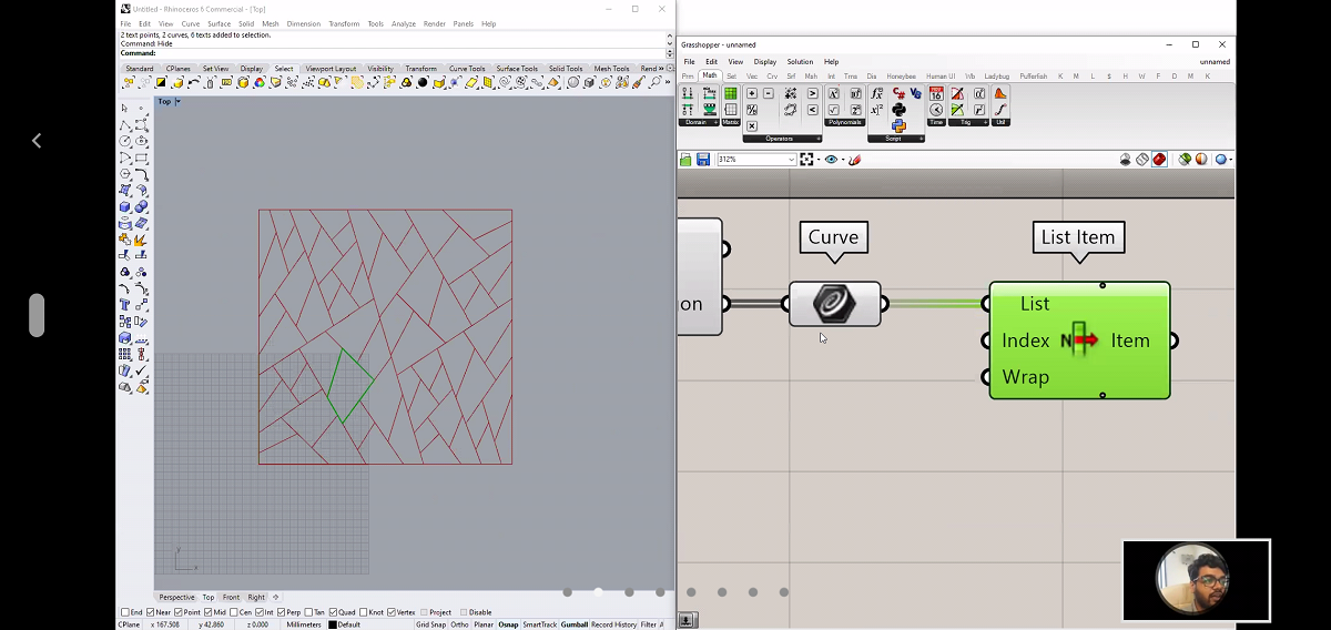 Day 7| GhPython scripting in grasshopper: Task 1,2,3