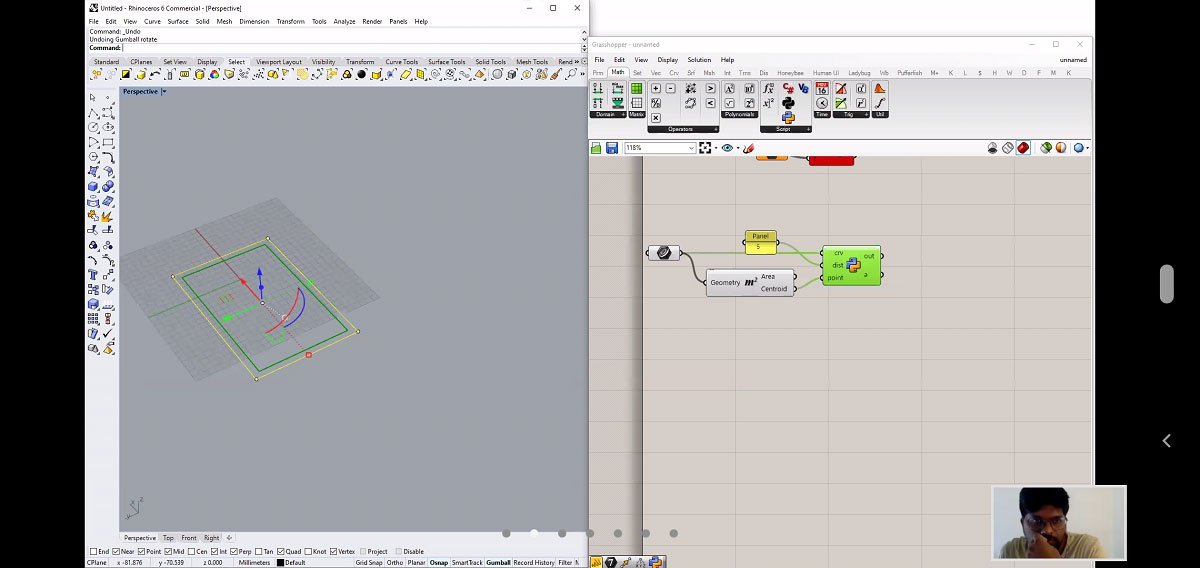 Day 7| GhPython scripting in grasshopper: Task 1,2,3
