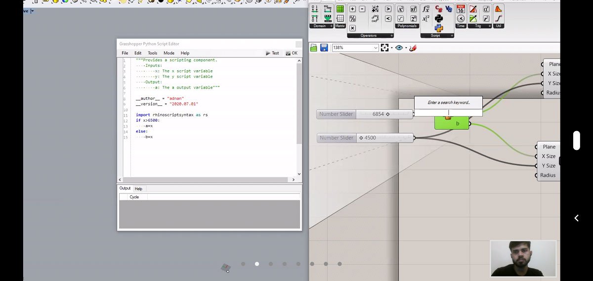 Day 7| GhPython scripting in grasshopper: Task 1,2,3