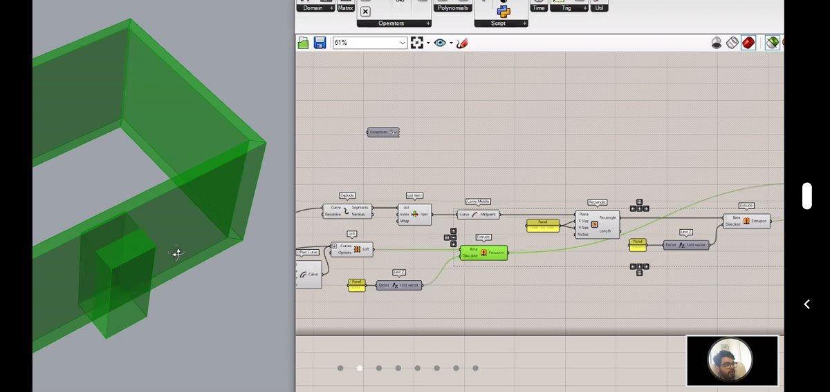 Day 7| GhPython scripting in grasshopper: Task 1,2,3