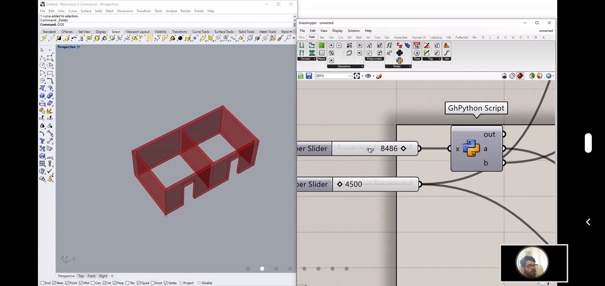 Day 7| GhPython scripting in grasshopper: Task 1,2,3