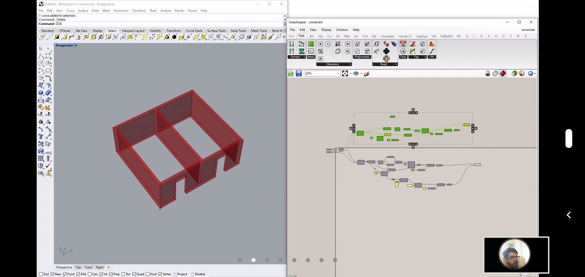 Day 7| GhPython scripting in grasshopper: Task 1,2,3