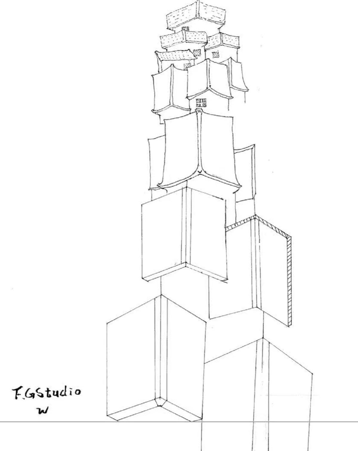 Skyview Mansion Sales Center | F.G STUDIO