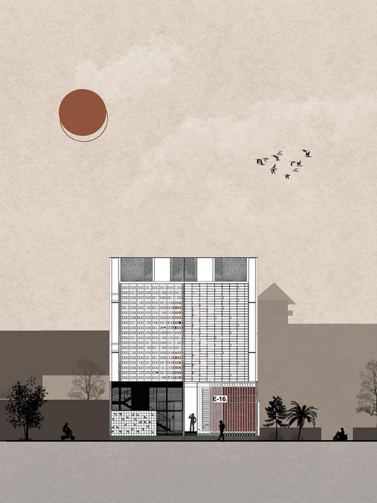 Binary Boarding house | Andyrahman Architect