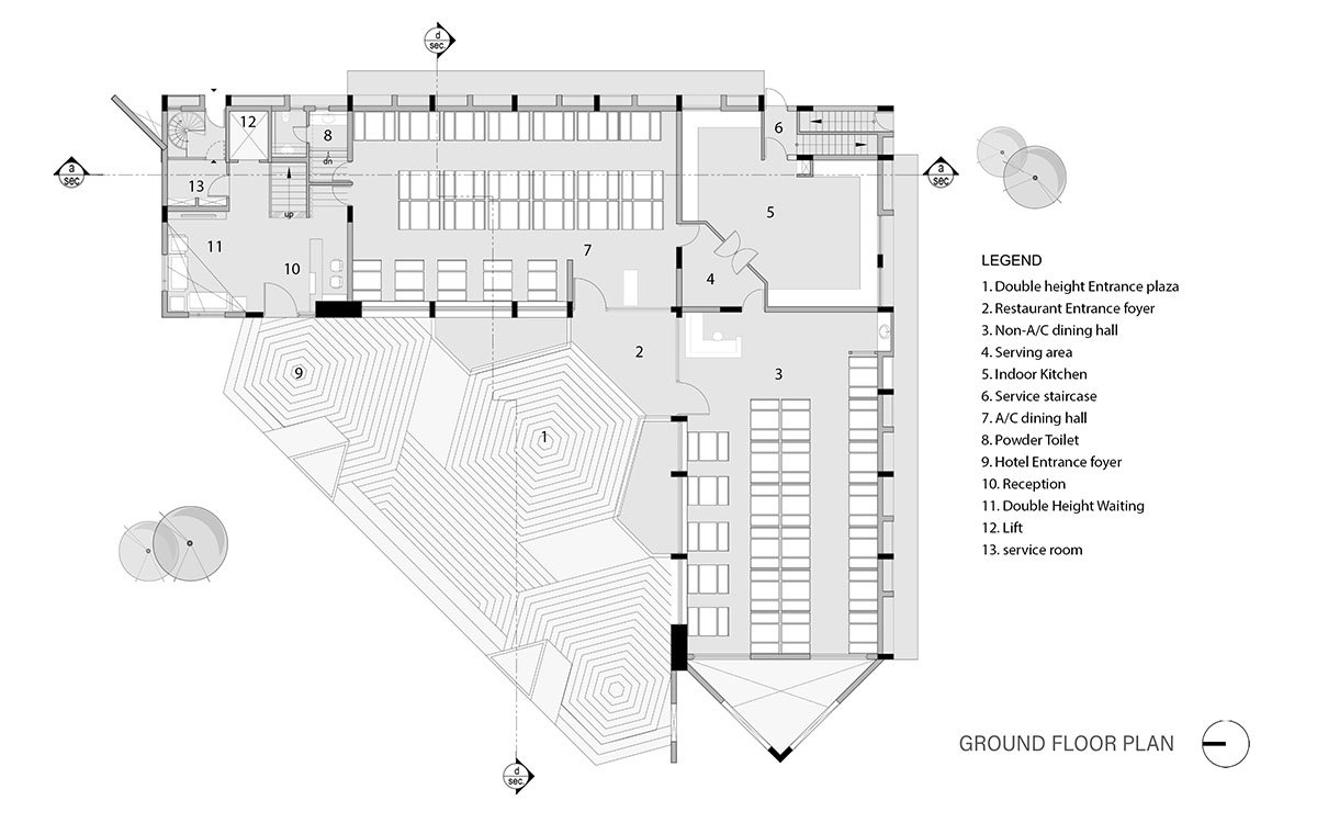 Hotel fountain | Associated Architects Pvt. Ltd.