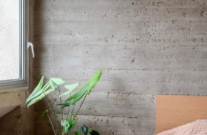 Brutalist Duplex Apartment in de Riverside Tower | Studio Okami Architects