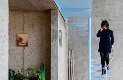 Brutalist Duplex Apartment in de Riverside Tower | Studio Okami Architects