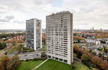 Brutalist Duplex Apartment in de Riverside Tower | Studio Okami Architects