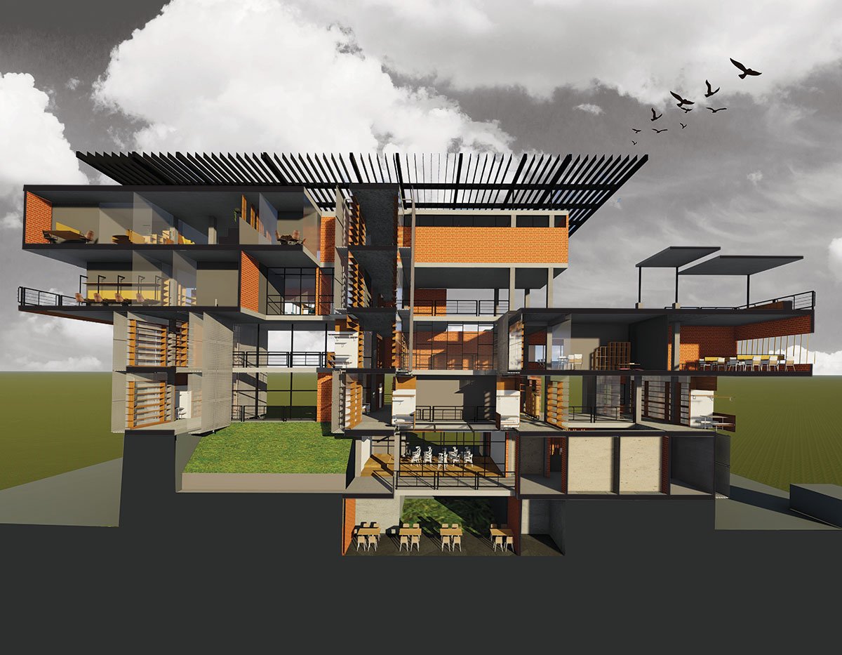 Nexus - a hub for students and professionals | Interior - Skin - Context