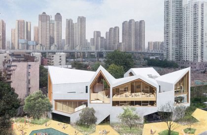 Folded Fairylands – Wuhan City Pavilion & Kindergarten | ATELIER XI