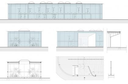 Glowing Bicycle station in Bergamo | Studio Capitanio Architetti