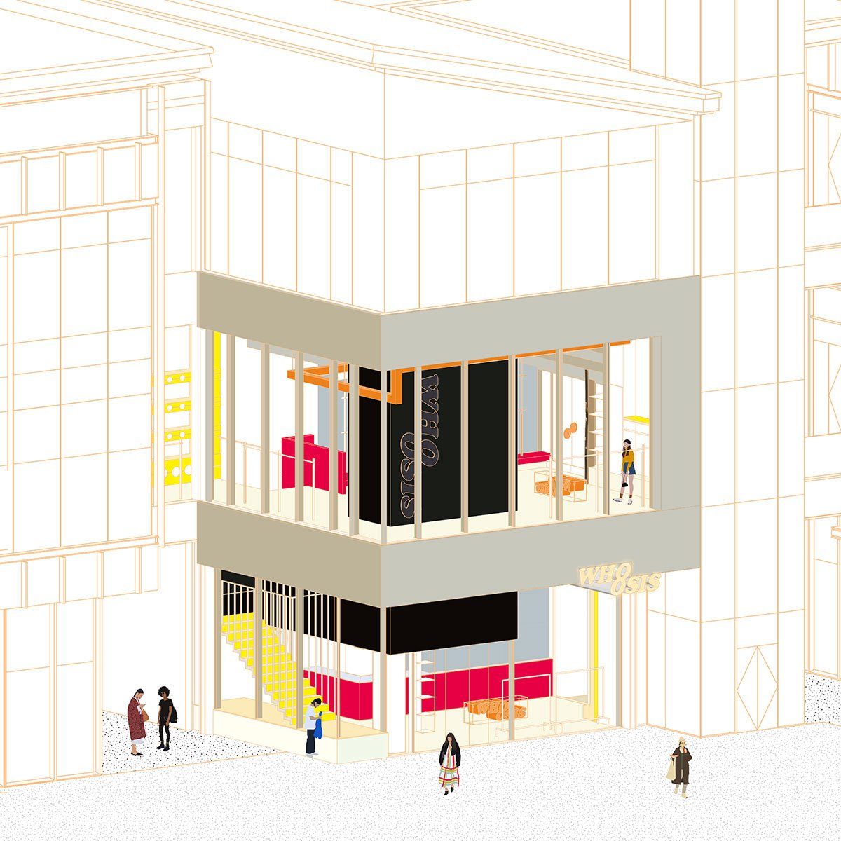 Layered Streetism_WHOOSIS Chengdu Store Space Design | Fon Studio