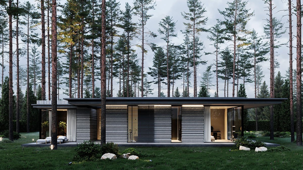 In harmony with nature: a house for two in Repino | Kerimov Architects