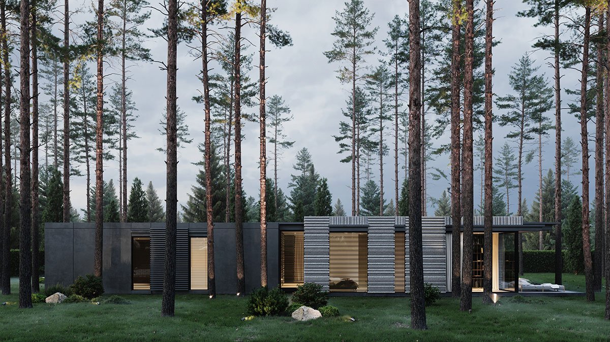 In harmony with nature: a house for two in Repino | Kerimov Architects