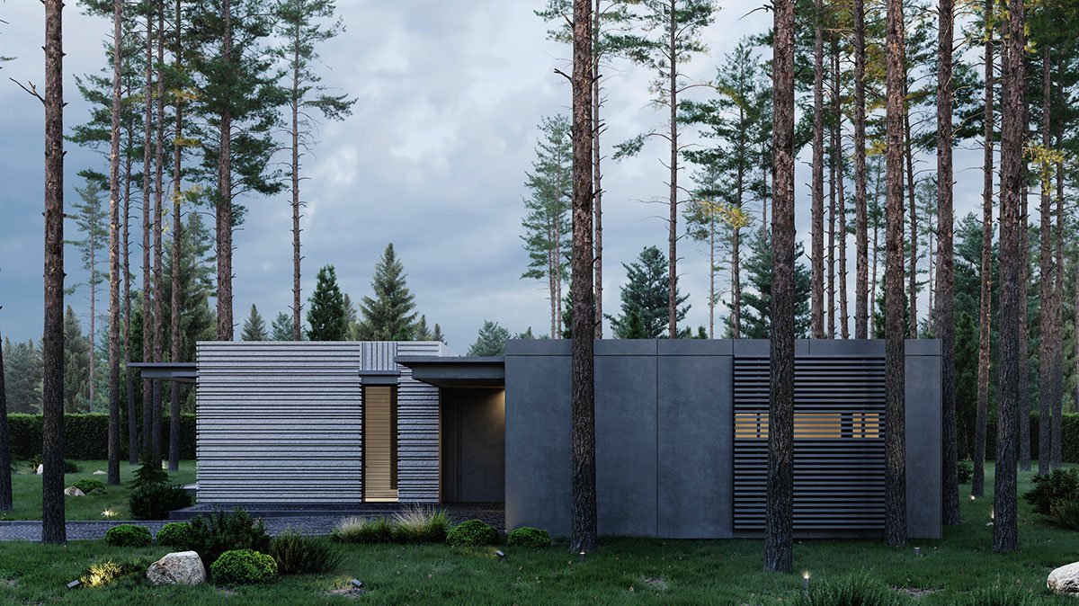 In harmony with nature: a house for two in Repino | Kerimov Architects