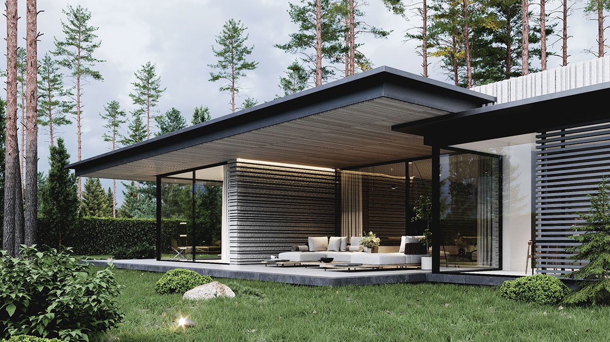 In harmony with nature: a house for two in Repino | Kerimov Architects