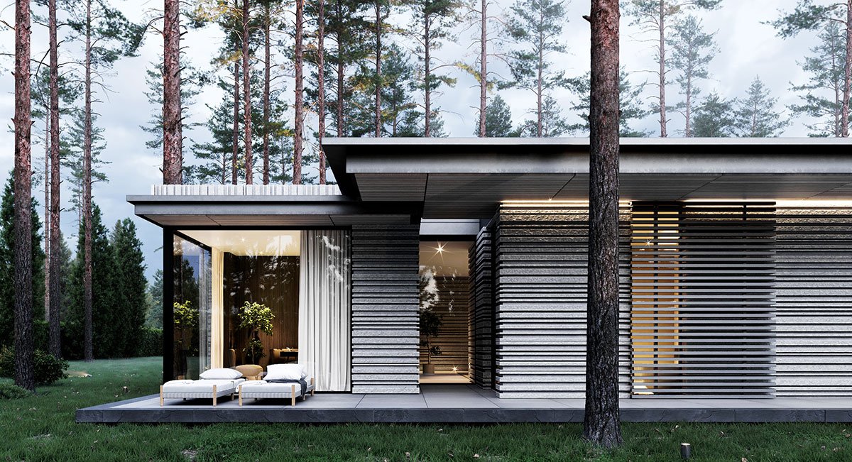 In harmony with nature: a house for two in Repino | Kerimov Architects