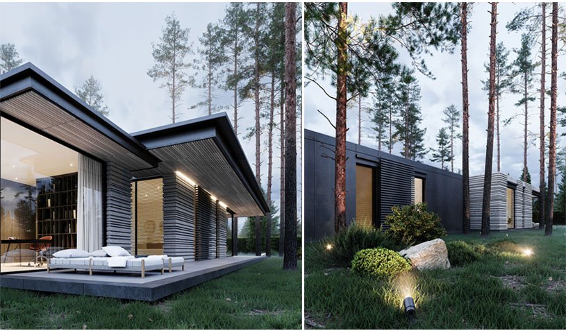 In harmony with nature: a house for two in Repino | Kerimov Architects