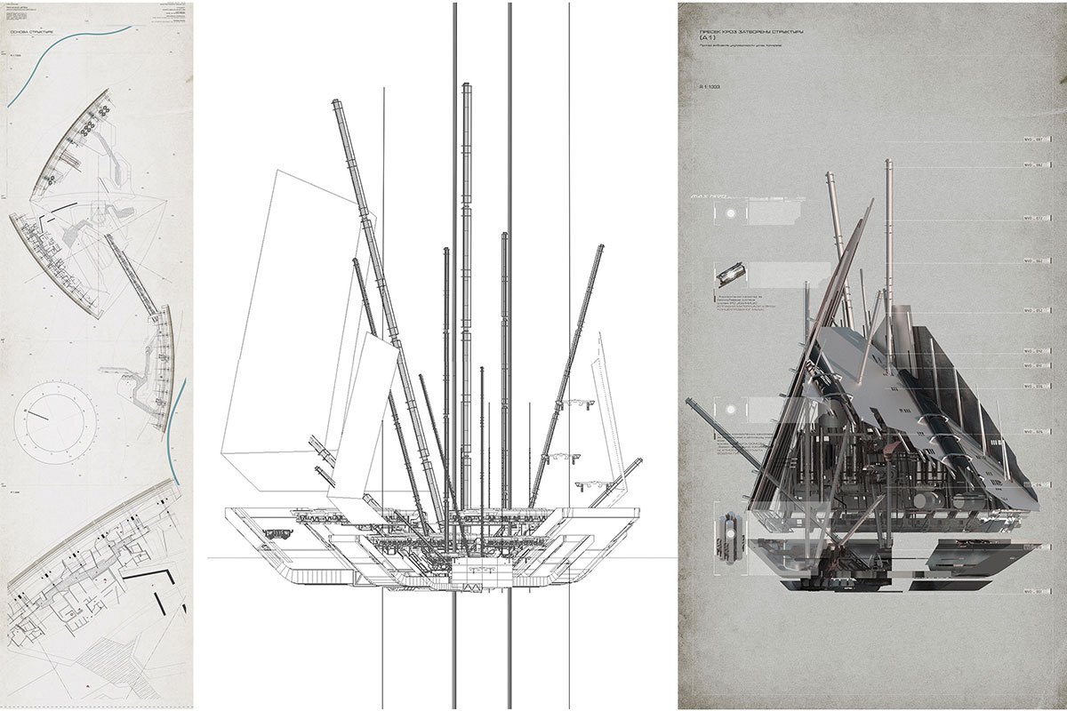 PORTCULLIS - Drifter’s anchor | Design Thesis on Floating Architecture