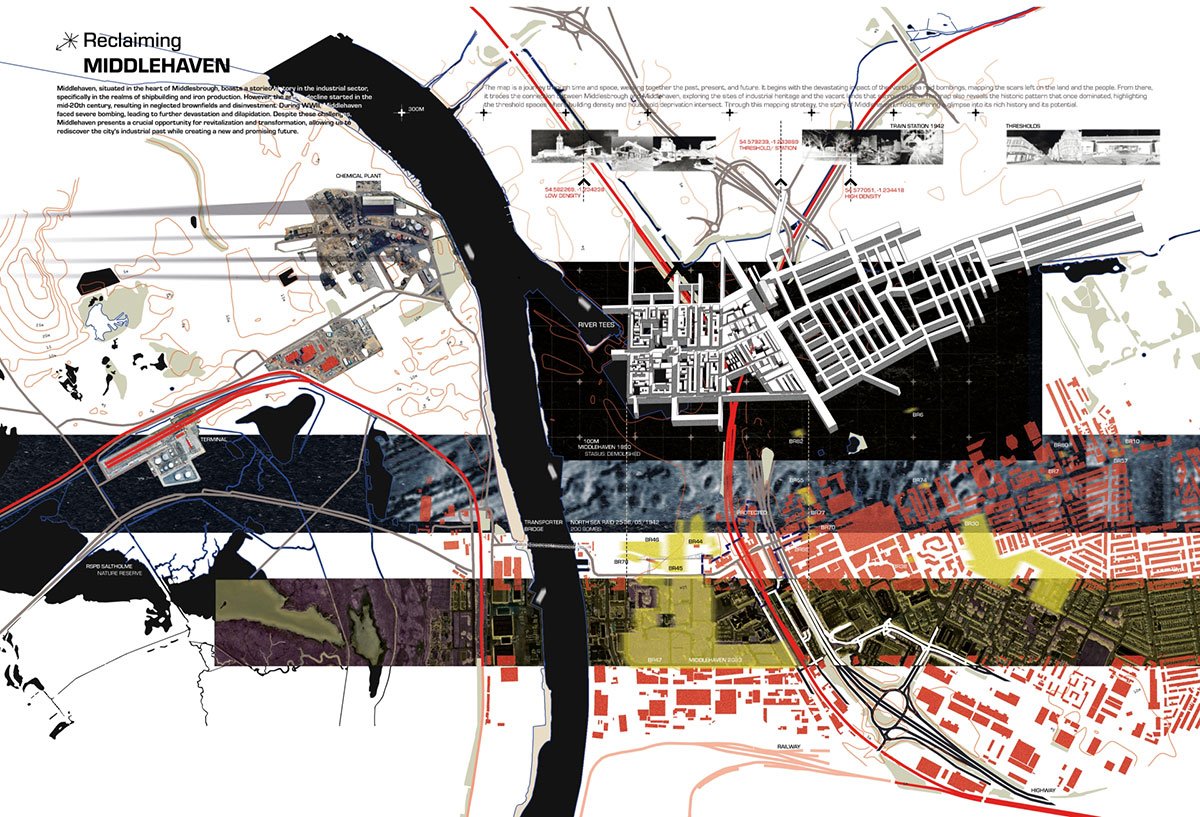 Tracing Boundaries: Institute of Advanced Manufacturing in Middlehaven | Masters Design Thesis on Urban Revitalization