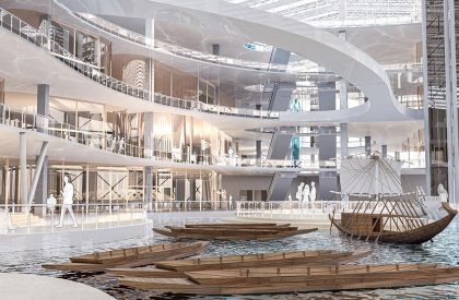Echoes of Replenishment : Breathing New Life into The Padma Bridge Construction Yard through Museums of Expression | Architecture Thesis