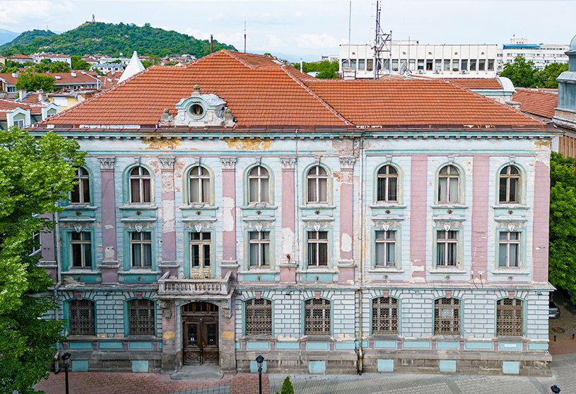 Idea Vault: Contest for a concept for the development of a building, with administrative address 51 Raiko Daskalov Street, former building of the National Bank of Bulgaria, Plovdiv | Idea-Level Competition