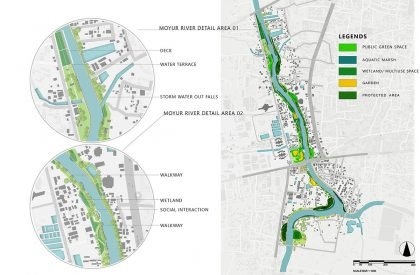 An Approach Towards a Sponge Cityscape, Khulna, Bangladesh | Masters Thesis on Urban Landscape Design