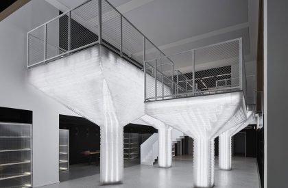 PRISM-Coffee and reading space renovation in an office warehouse | HCCH Studio