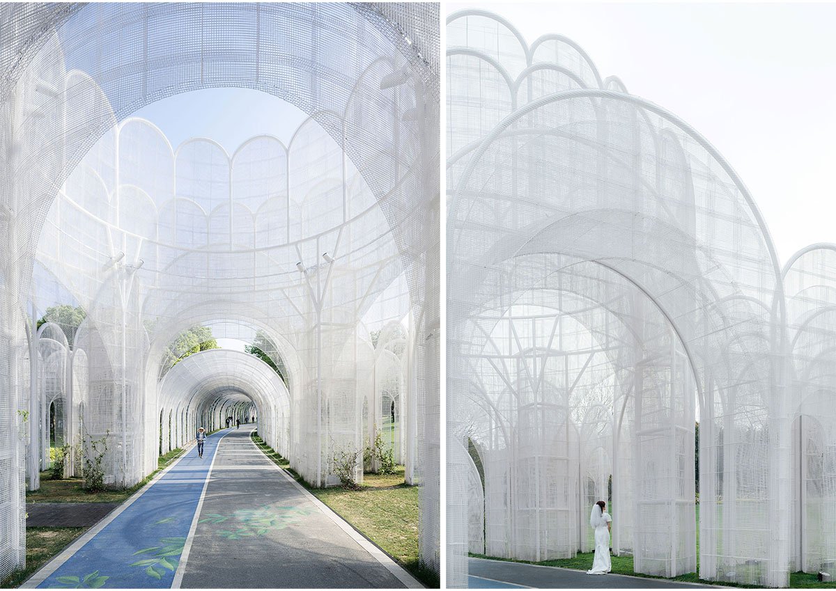 Emerald Screen Pergola | Wutopia Lab