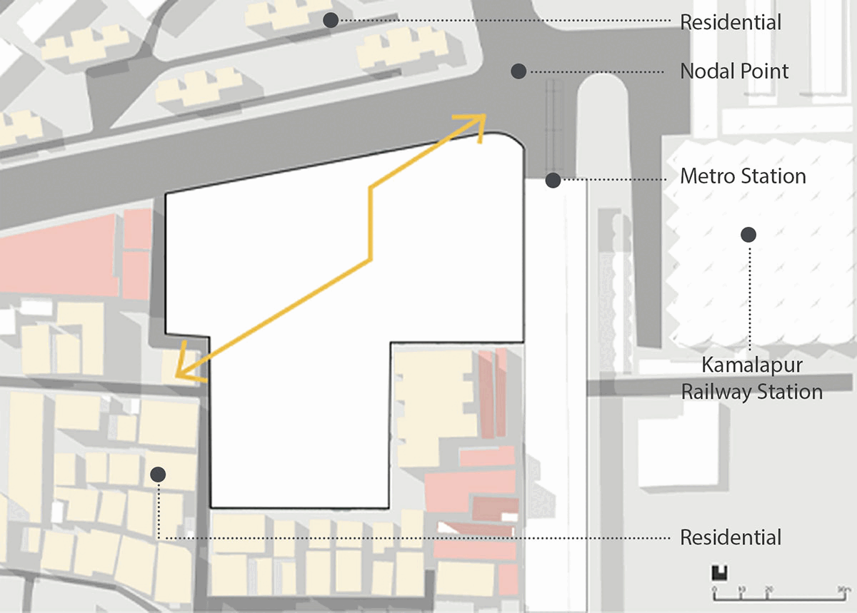 SafEscape: Design of a Child Friendly Space in a Transit Area to Augment Social Inclusion of the Street Children of Dhaka City | Architecture Thesis