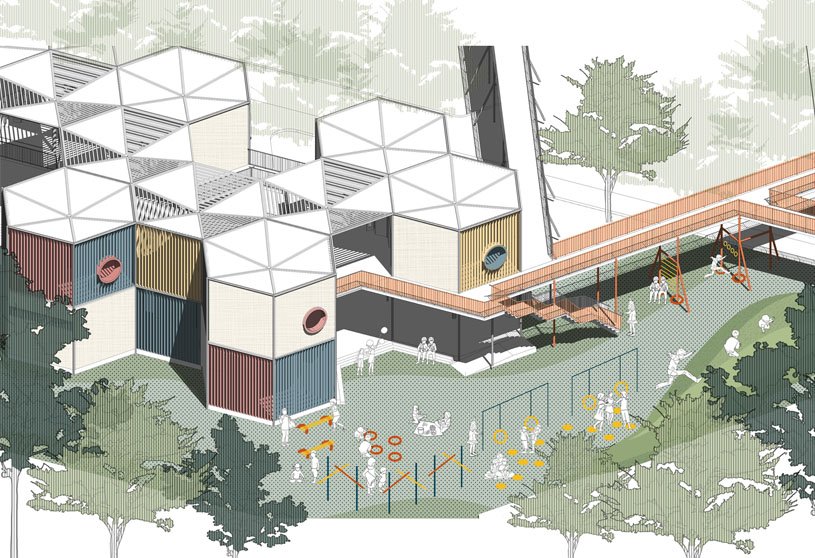 SafEscape: Design of a Child Friendly Space in a Transit Area to Augment Social Inclusion of the Street Children of Dhaka City | Architecture Thesis