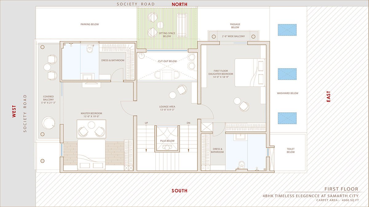 4 BHK Timeless Elegance at Samarth City | Prashant Parmar Architect - Shayona Consultant