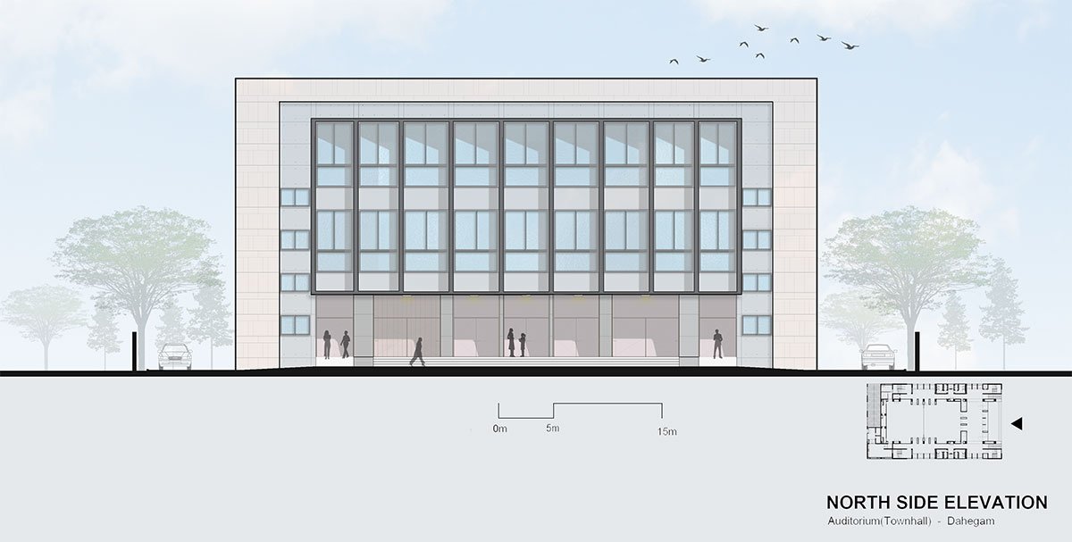 Dahegam Town Hall | INI Design Studio