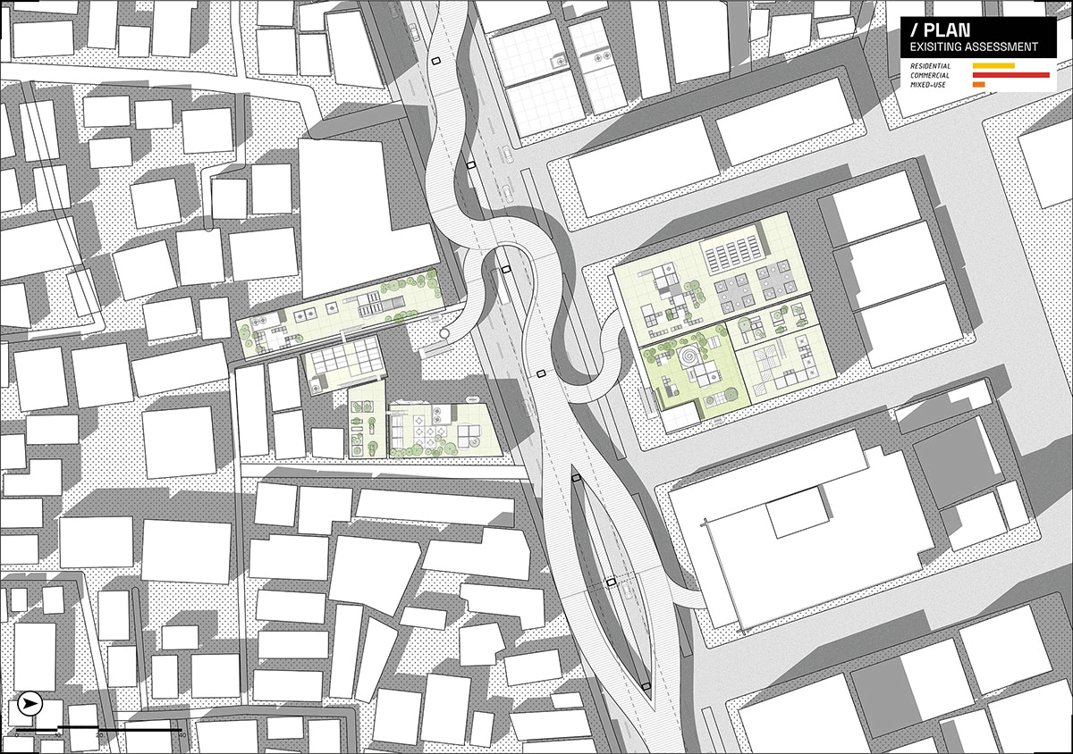 Urban Tune-Up : Architectural Packages for Block-Based Rooftop Spaces as Containers of Public Life in Dhaka, Bangladesh | Architecture Thesis on Urban Revitalization