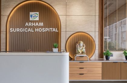 Modern Hospital Interior at Ratnanjali Solitaire | Prashant Parmar Architect – Shayona Consultant