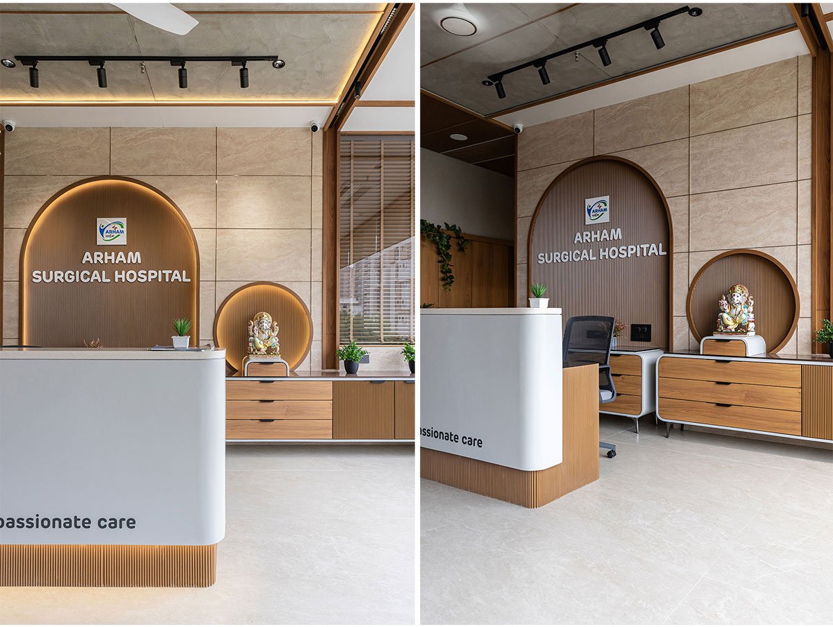 Modern Hospital Interior at Ratnanjali Solitaire | Prashant Parmar Architect – Shayona Consultant