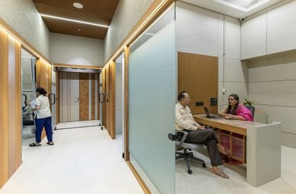 Modern Hospital Interior at Ratnanjali Solitaire | Prashant Parmar Architect – Shayona Consultant
