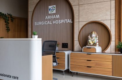 Modern Hospital Interior at Ratnanjali Solitaire | Prashant Parmar Architect – Shayona Consultant