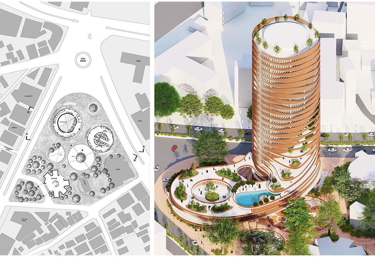 Revitalizing Shibbari Morh: Design of a Public Hall Complex at Khulna, Bangladesh | Architecture Thesis