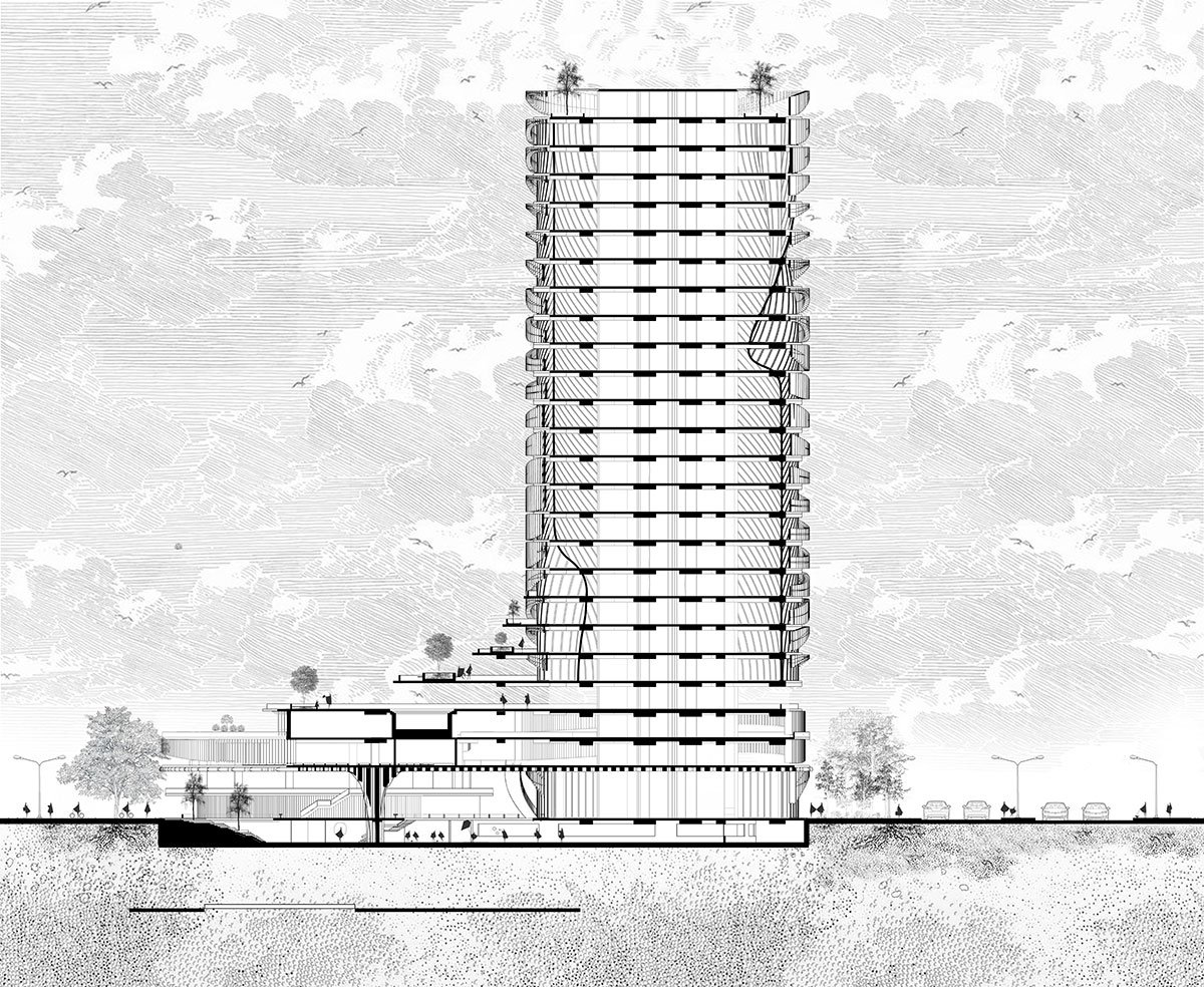 Revitalizing Shibbari Morh: Design of a Public Hall Complex at Khulna, Bangladesh | Architecture Thesis