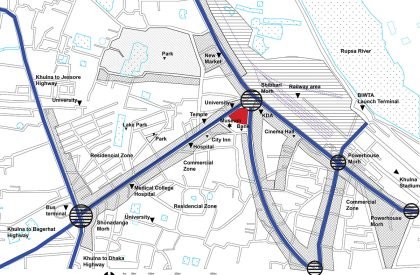 Revitalizing Shibbari Morh: Design of a Public Hall Complex at Khulna, Bangladesh | Architecture Thesis