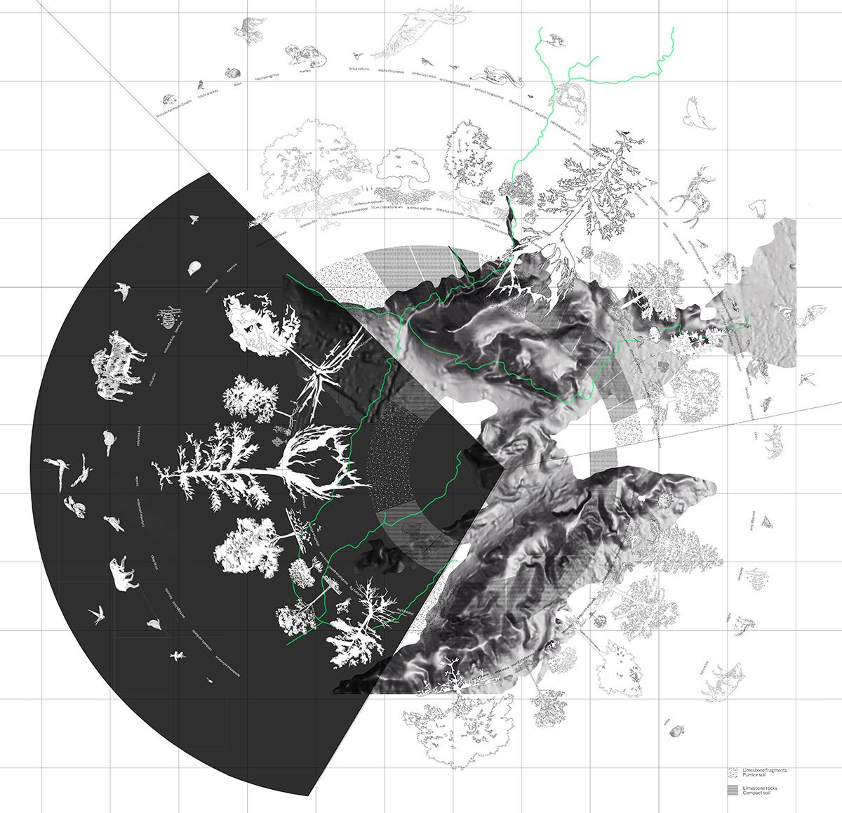 Landscapes of Eruptions and Depositions: Soil Recognition Patterns at the Fyli Landfill | Architecture Thesis on Regenerative Architecture